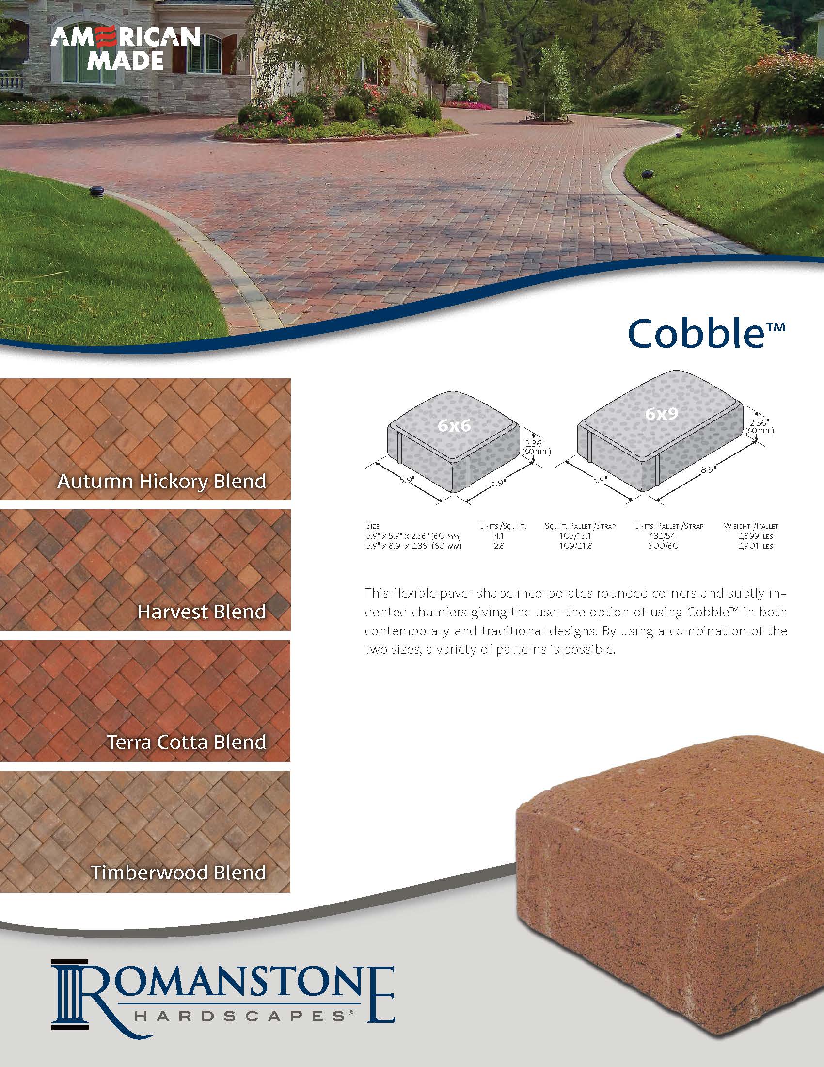Cobble Cut Sheet